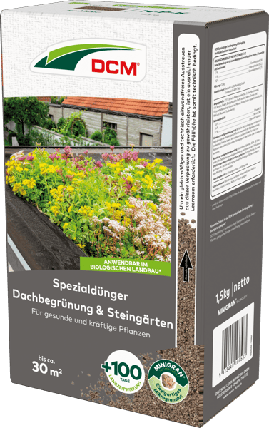 DCM Spezialdnger fr Dachbegrnung & Steingrten - Spezialdnger - DCM  Deutschland