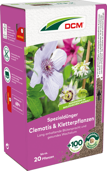 DCM Spezialdnger Clematis & Kletterpflanzen - Spezialdnger - DCM  Deutschland
