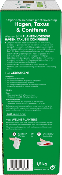 Hagen. taxus & coniferen 1.5 kg – Tuincentrum Drunen