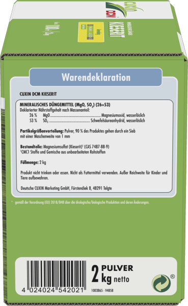 CUXIN DCM Kieserit - Spezialdnger - DCM Deutschland