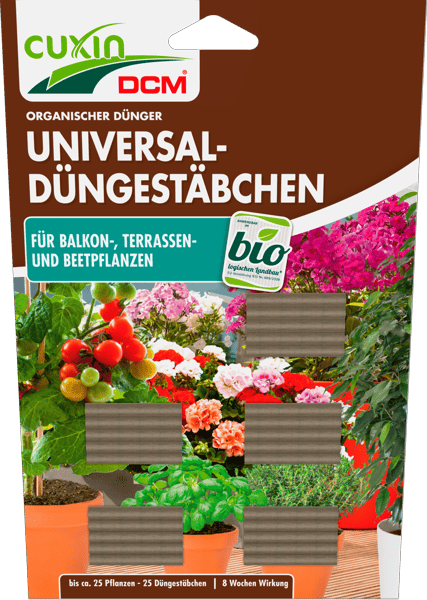 CUXIN DCM Universal-Dngestbchen fr Balkon-, Terrassen- und Beetpflanzen  - Organische Dnger - DCM Deutschland