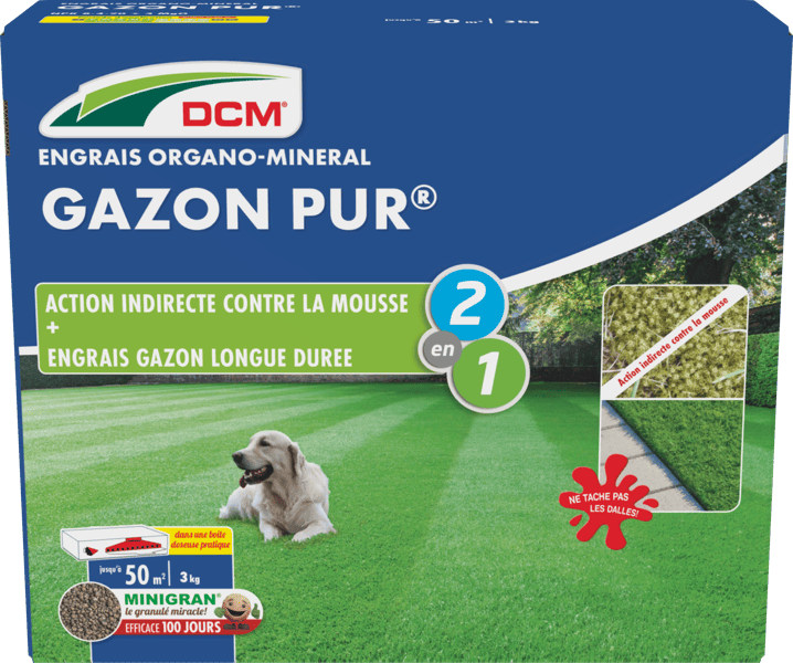 DCM Engrais Gazon Pur – 10 Kg, Nutrition Complète Pour Un Gazon Vert Et Dense